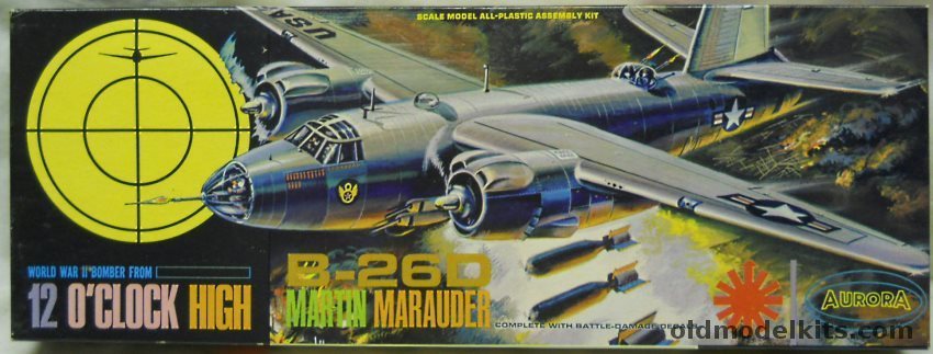 Aurora 1/46 12 O'Clock High B-2D Martin Marauder, 347-249 plastic model kit